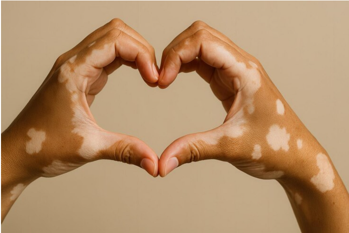 vitiligo hand