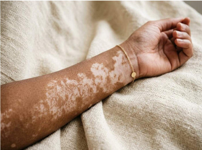 vitiligo hand
