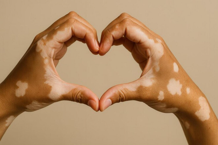 vitiligo hand
