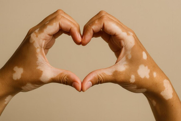 vitiligo hand
